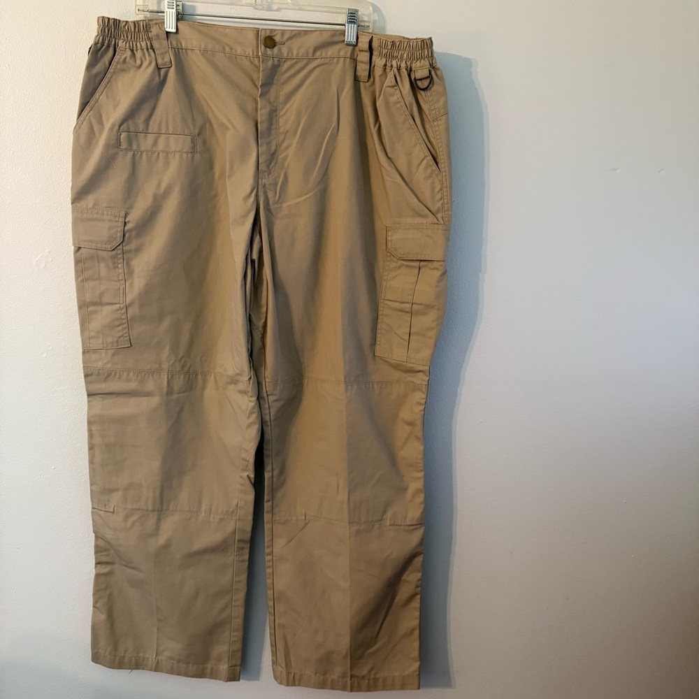 Galls Tactical Cargo Pants Mens 40X32 Khaki Tan Ripstop Outdoor Workwear Utility